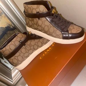 Coach Signature High Top Sneaker